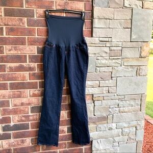 Indigo Blue dark Blue Maternity Jeans w Spandex Lg